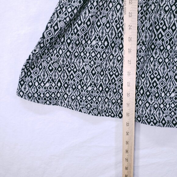 BP Black n White Geometric Pattern Thick Boho Fit and Flare Dress Size M - Picture 7 of 15
